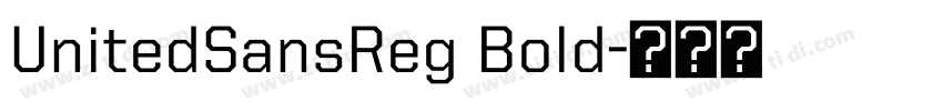 UnitedSansReg Bold字体转换